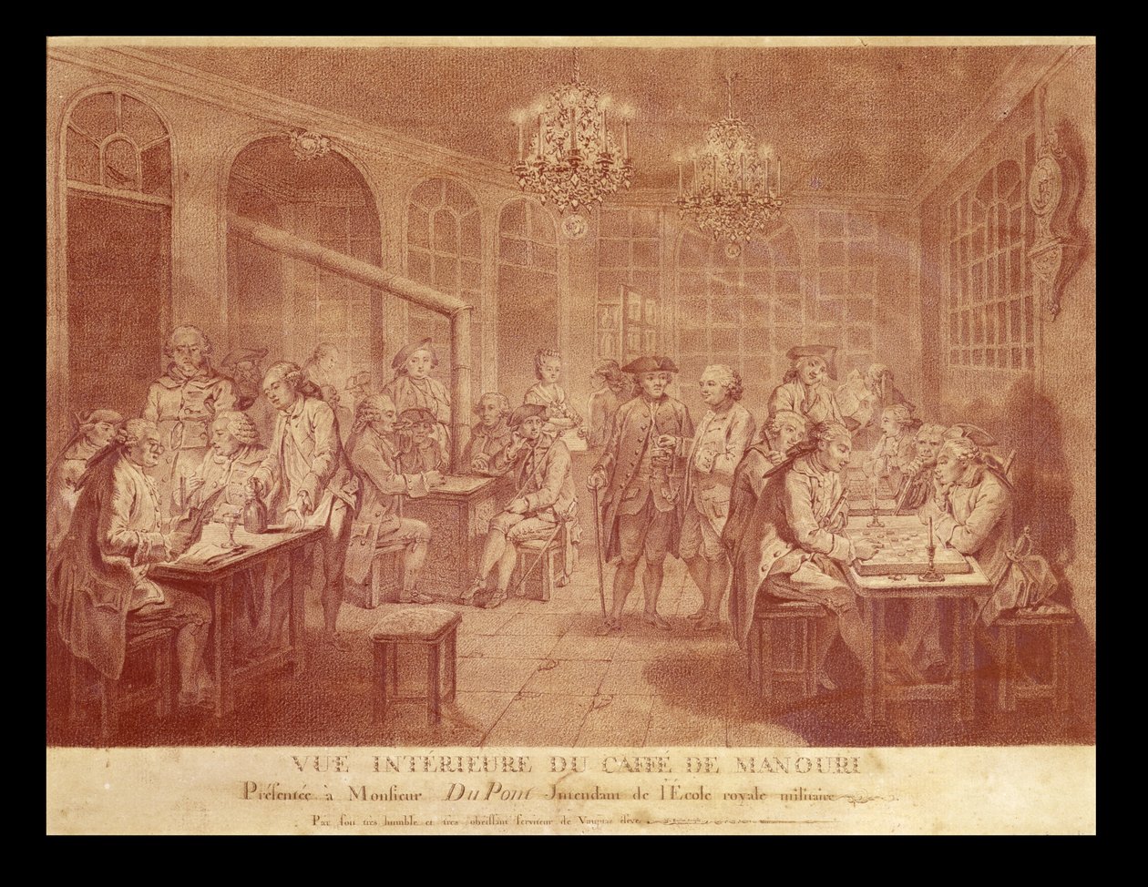 Intérieur du Café Manouri, vers 1775 - Jacques Treton de Vaujas