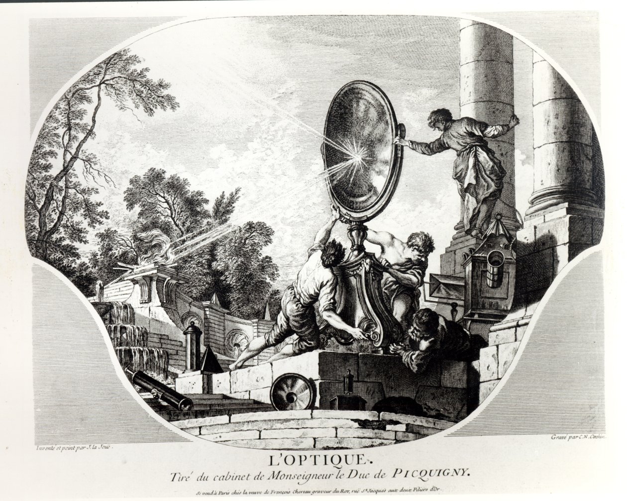 Miroir ardent, allégorie de l