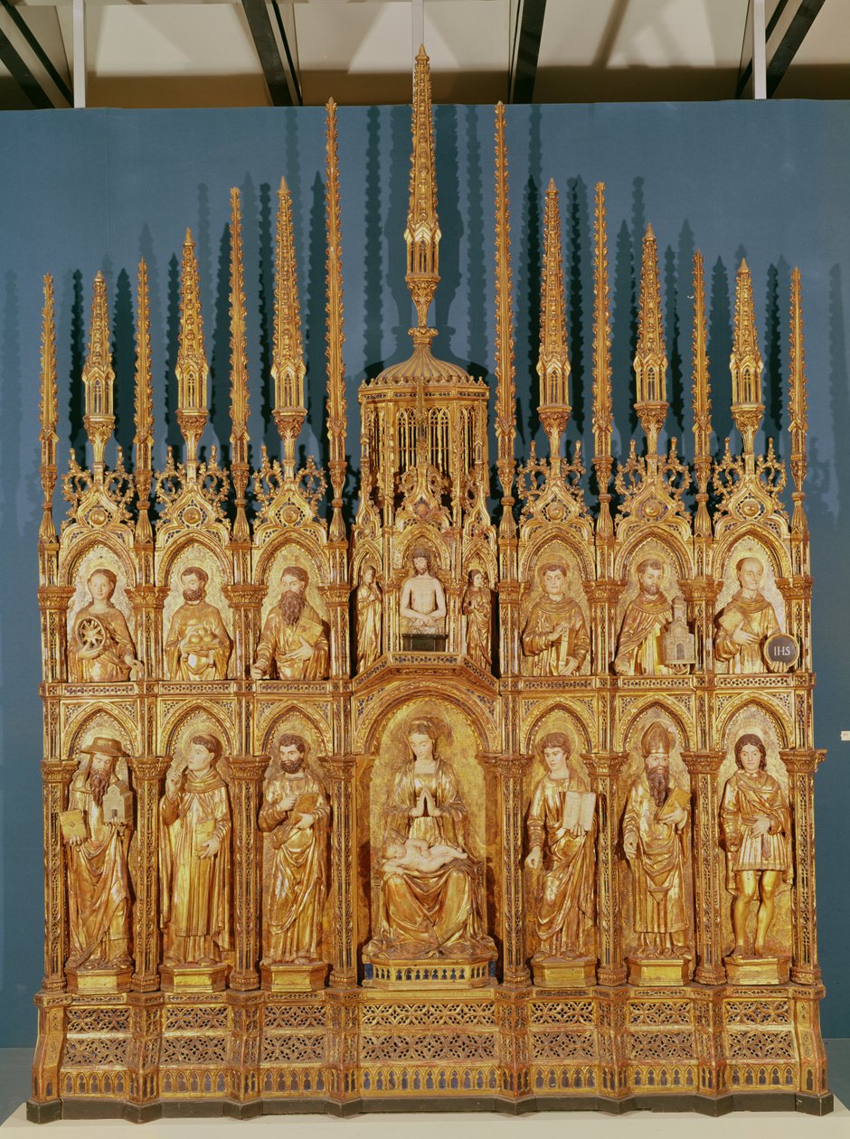 Polyptyque représentant la Vierge et l