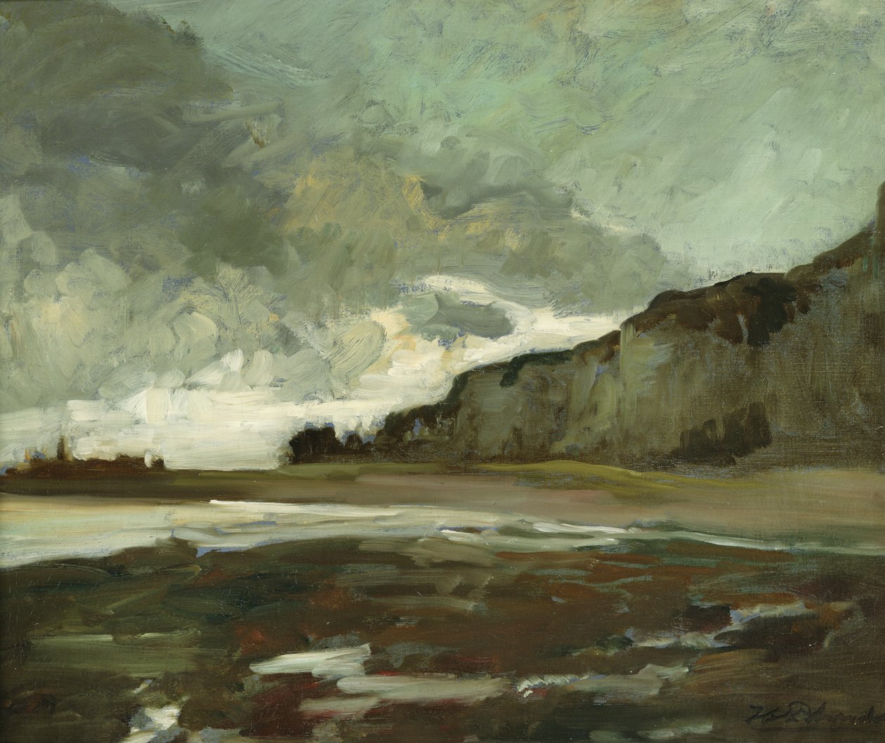 Les Falaises à Dieppe - Jacques Emile Blanche