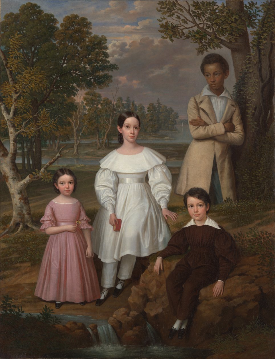Bélizaire et les enfants Frey, vers 1837 (huile sur toile) - Jacques (attr. to) Amans