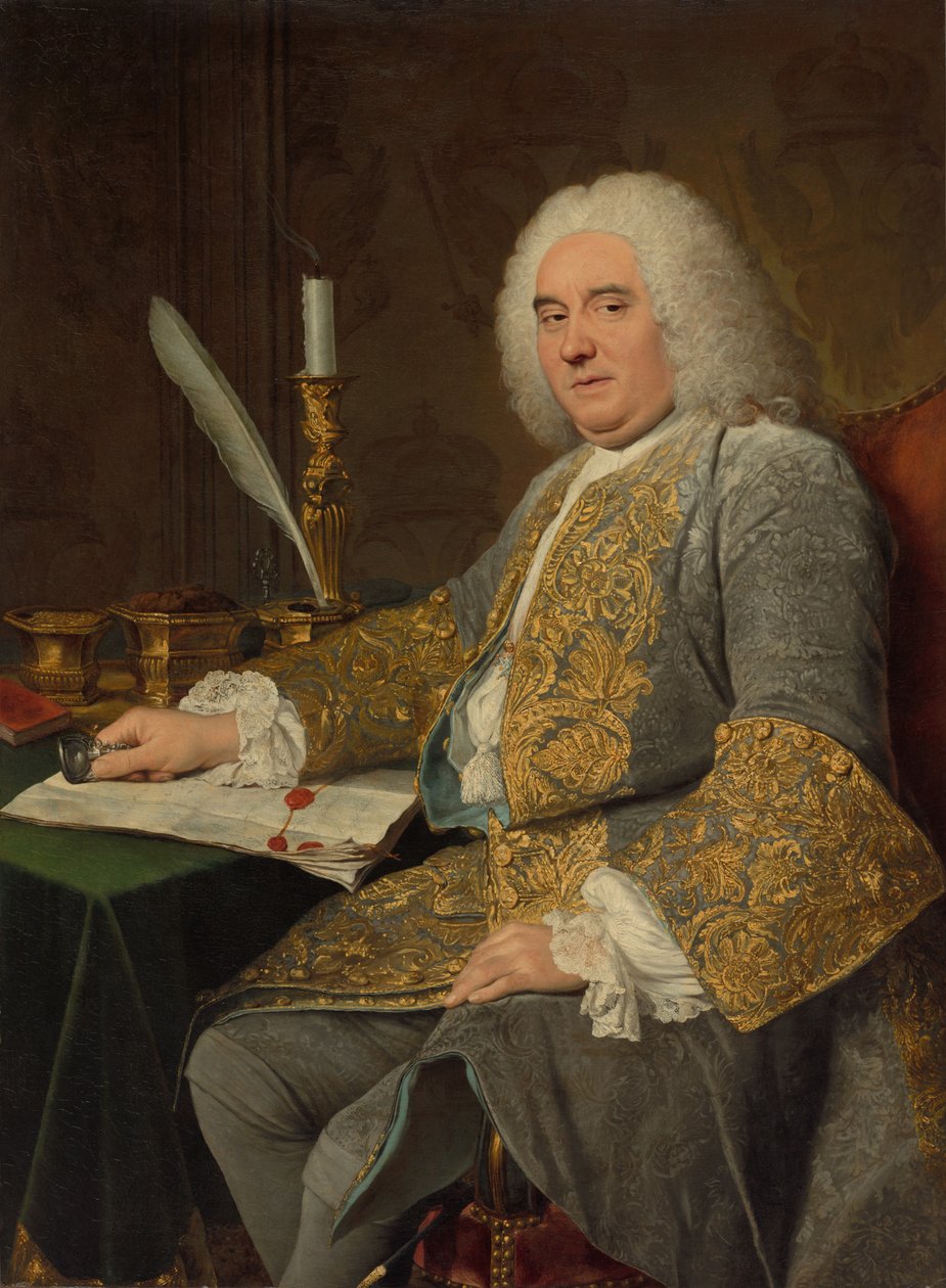 Portrait de Jean-Gabriel du Theil à la signature du traité de Vienne - Jacques André Joseph Aved