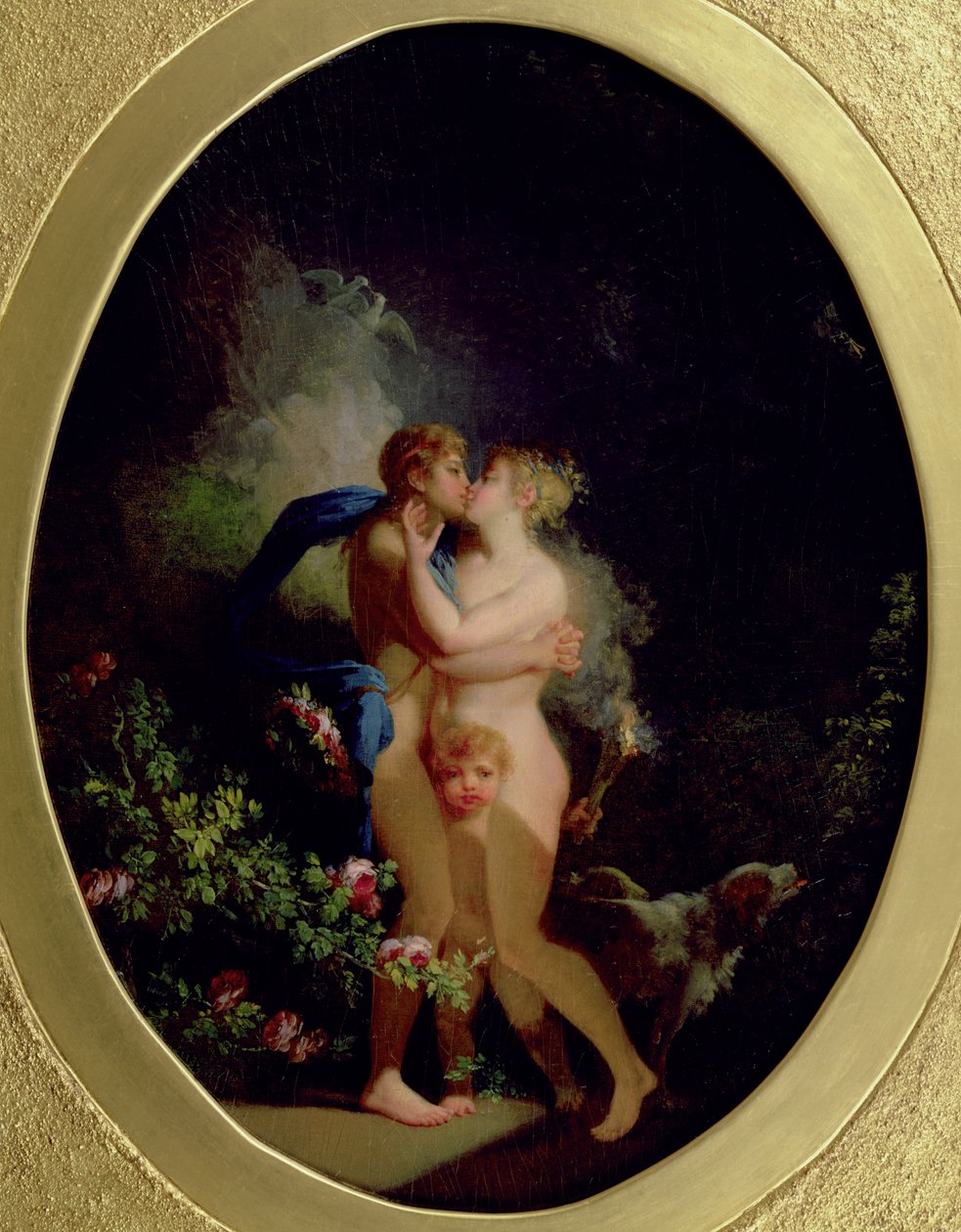Vénus et Adonis - Jacques Antoine (circle of) Vallin