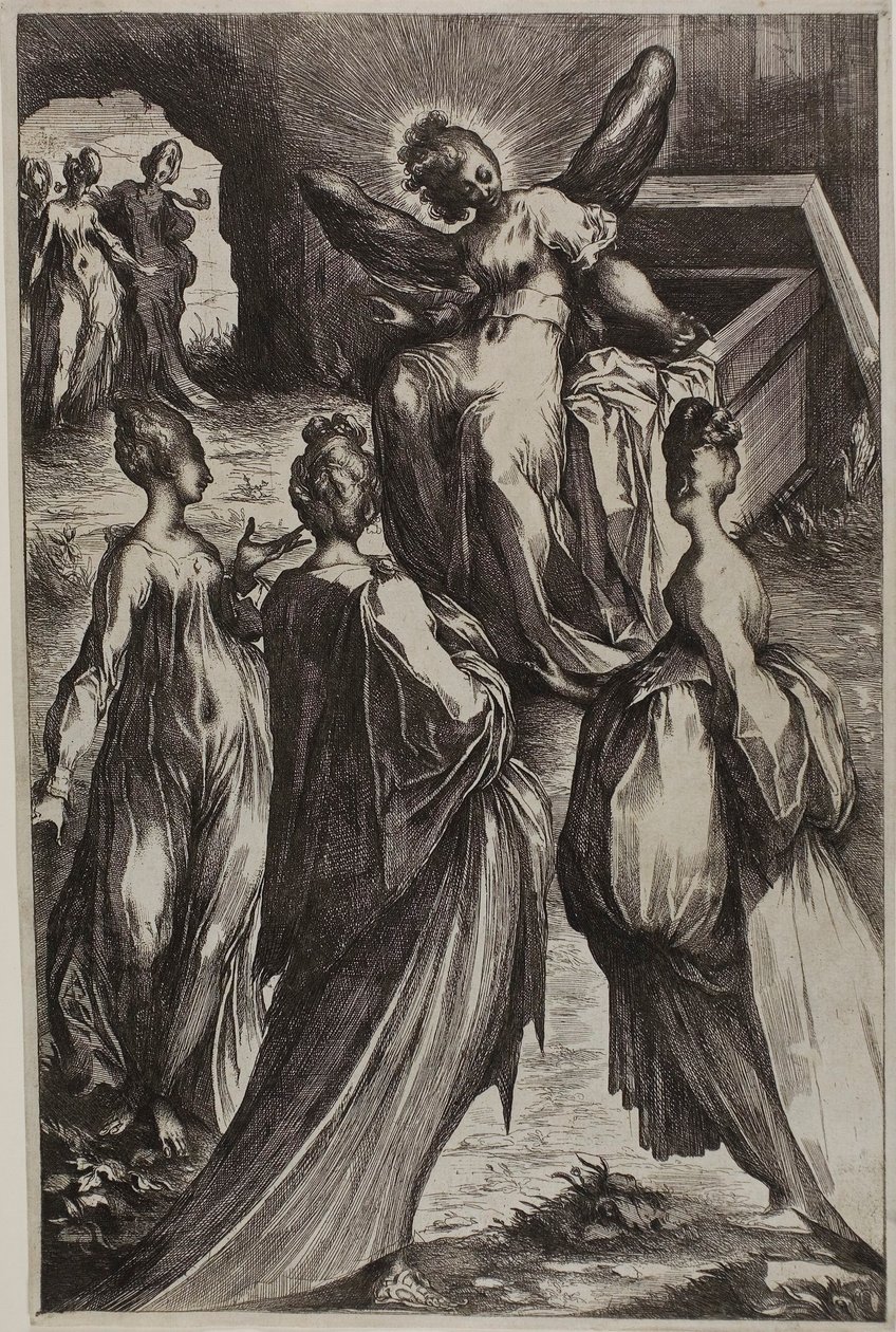 Les trois Marie au tombeau avec l