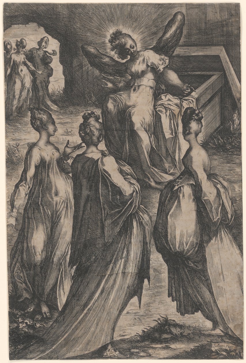 Les trois Marie au tombeau - Jacques Bellange