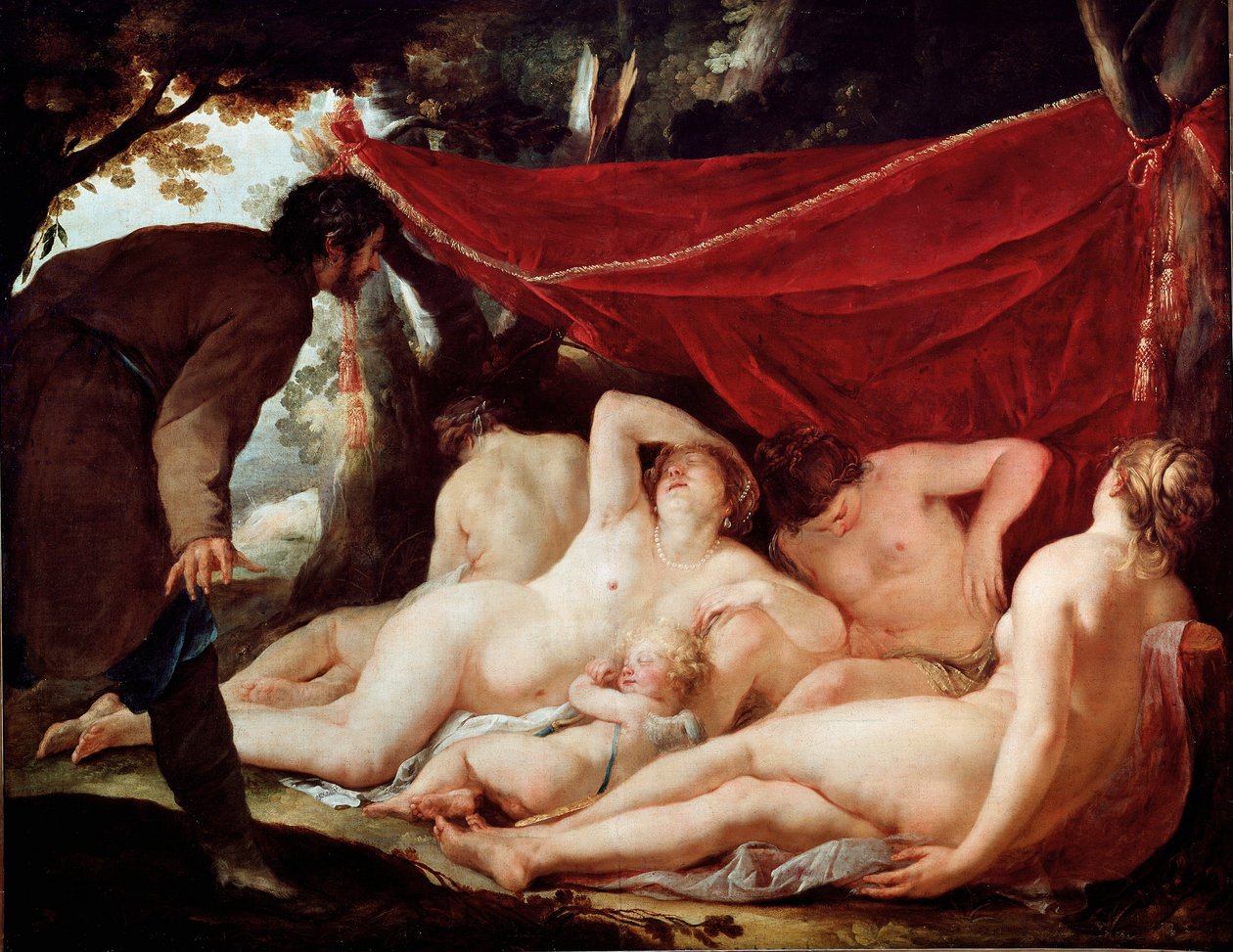Vénus et les Grâces surprises par un mortel - Jacques Blanchard