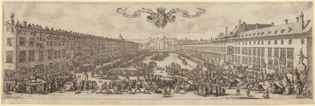 Vue de la rue Neuve à Nancy - Jacques Callot