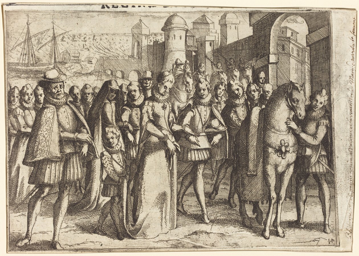 Arrivée à Valence [recto] - Jacques Callot