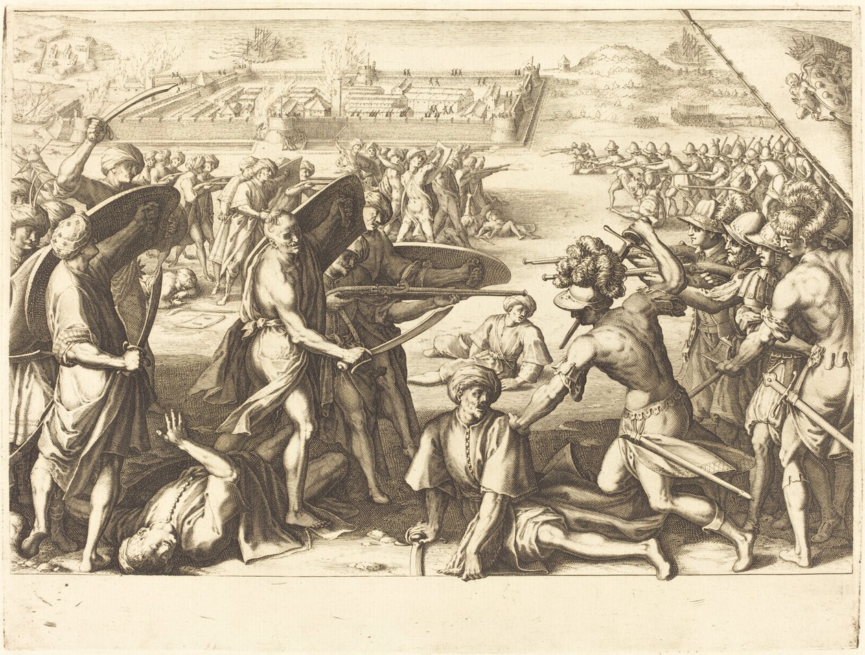 Assaut sur les forts extérieurs de Bone - Jacques Callot