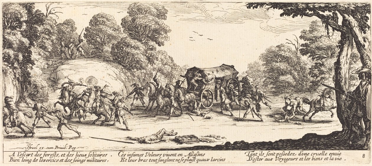 Attaque sur une diligence - Jacques Callot