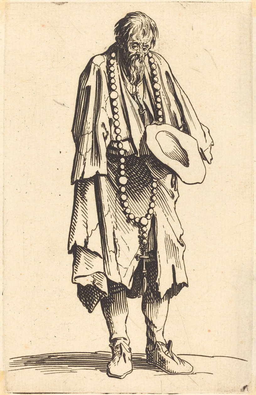 Mendiant avec un chapelet - Jacques Callot