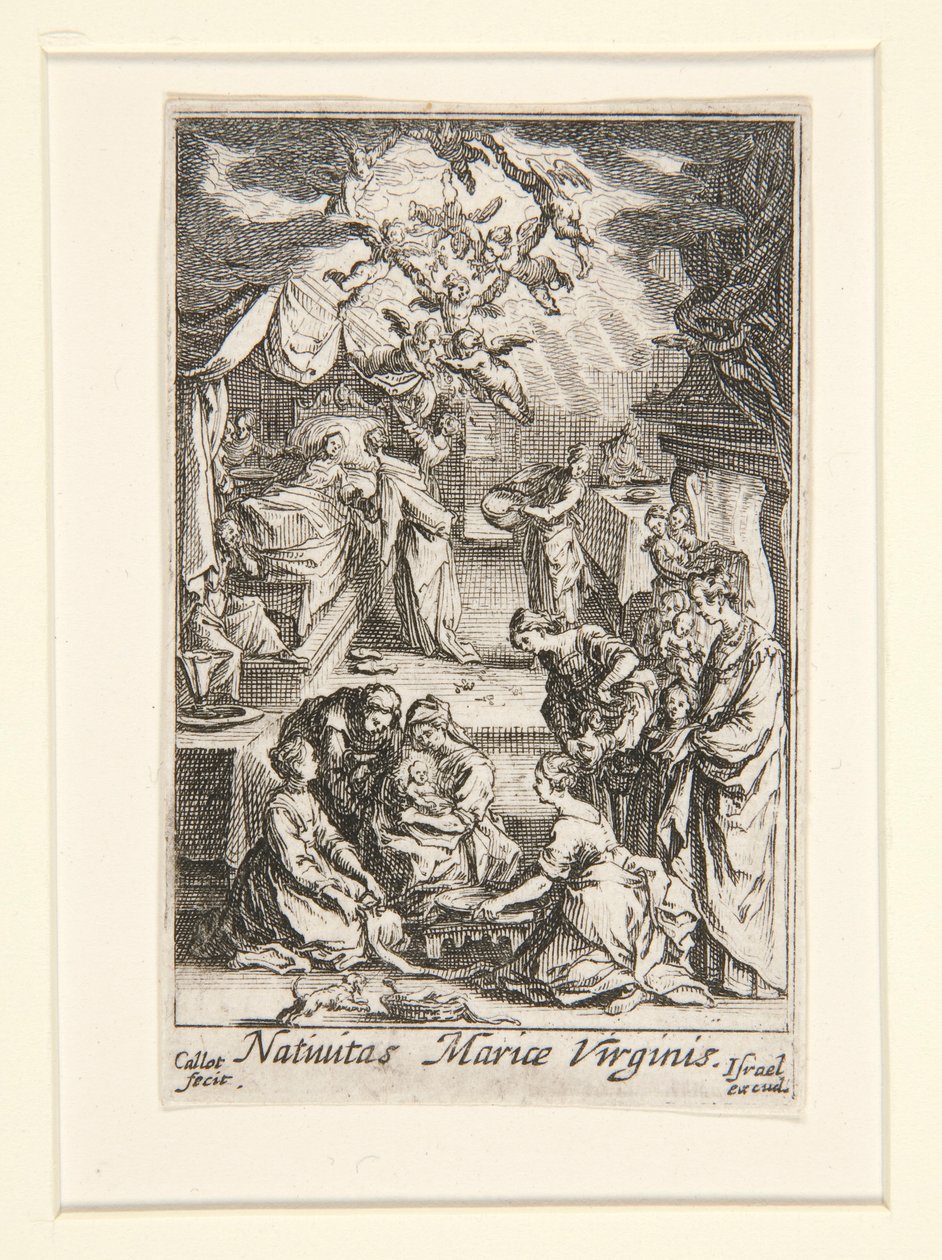 Naissance de la Vierge, n° 2 de La Vie de la Vierge - Jacques Callot