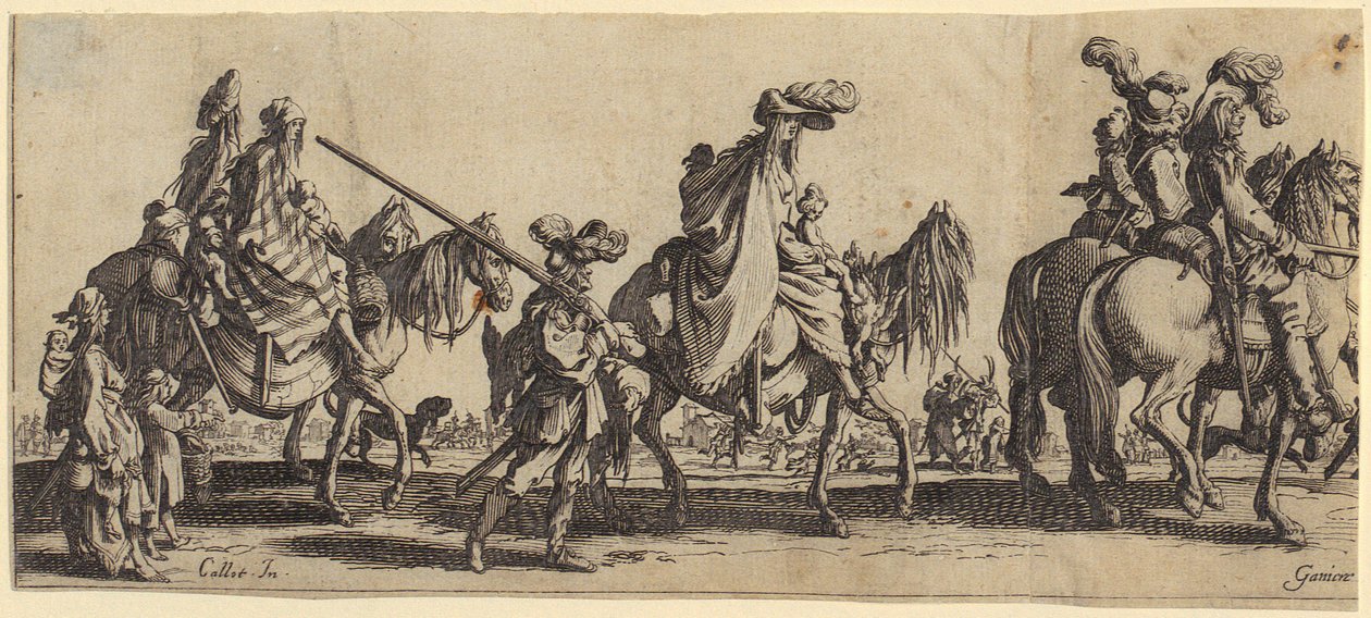 Les Bohémiens [gens du voyage] en route - Jacques Callot