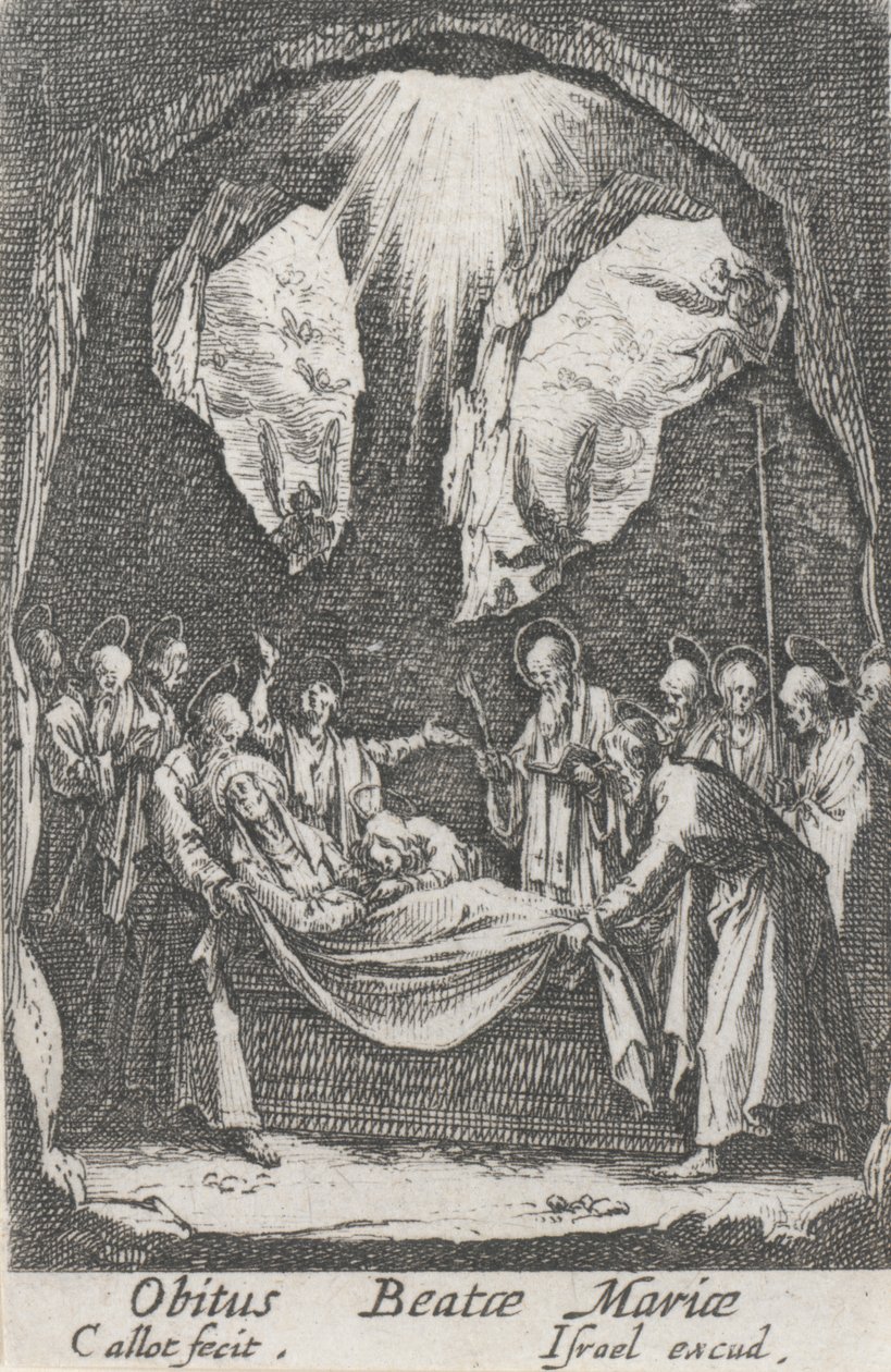 Enterrement de la Vierge, no. 12 de La Vie de la Vierge - Jacques Callot