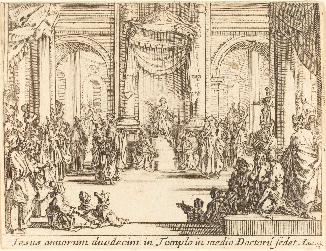 Le Christ disputant avec les docteurs - Jacques Callot