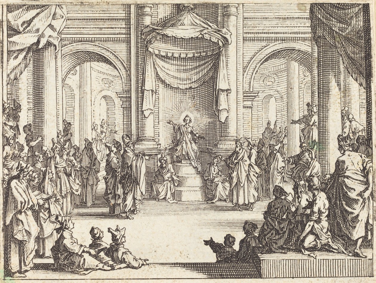 Christ disputant avec les docteurs, 1635 - Jacques Callot