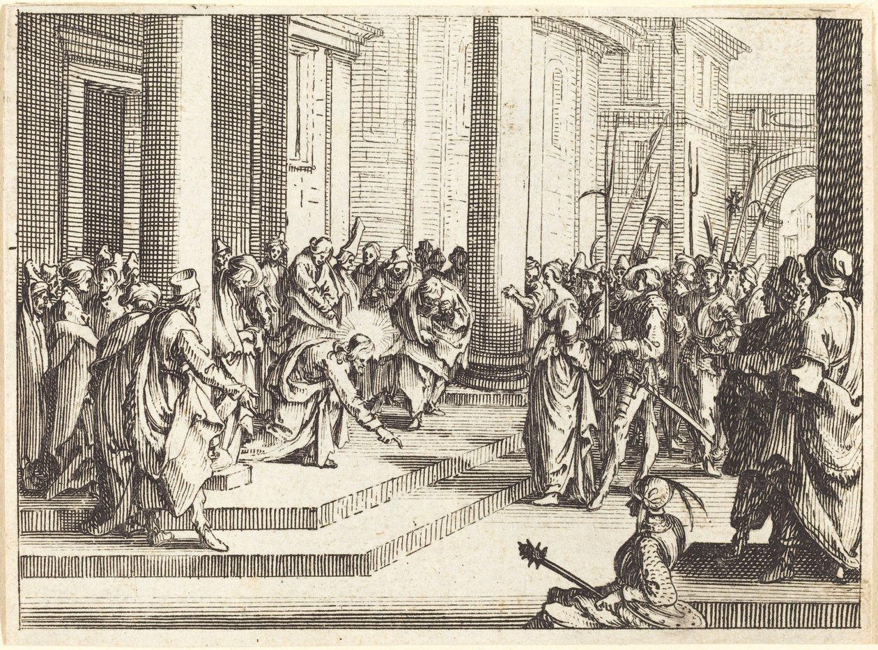 Christ et la femme prise en adultère - Jacques Callot