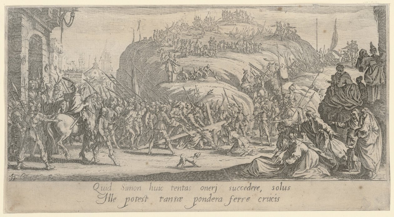 Le Christ porte la croix - Jacques Callot