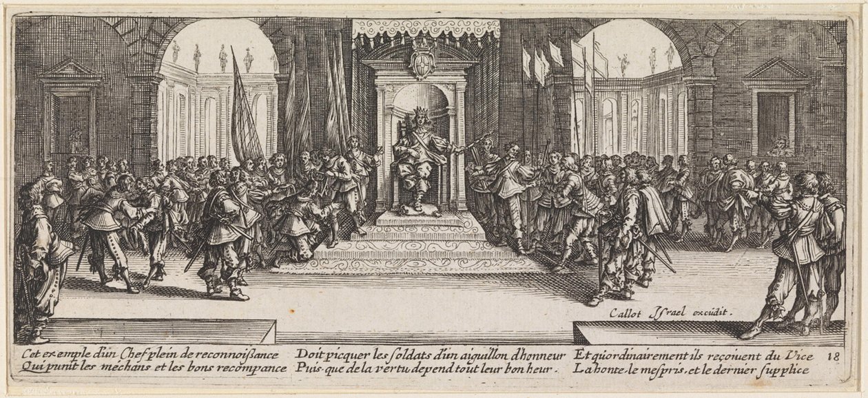 Le roi remet des distinctions - Jacques Callot