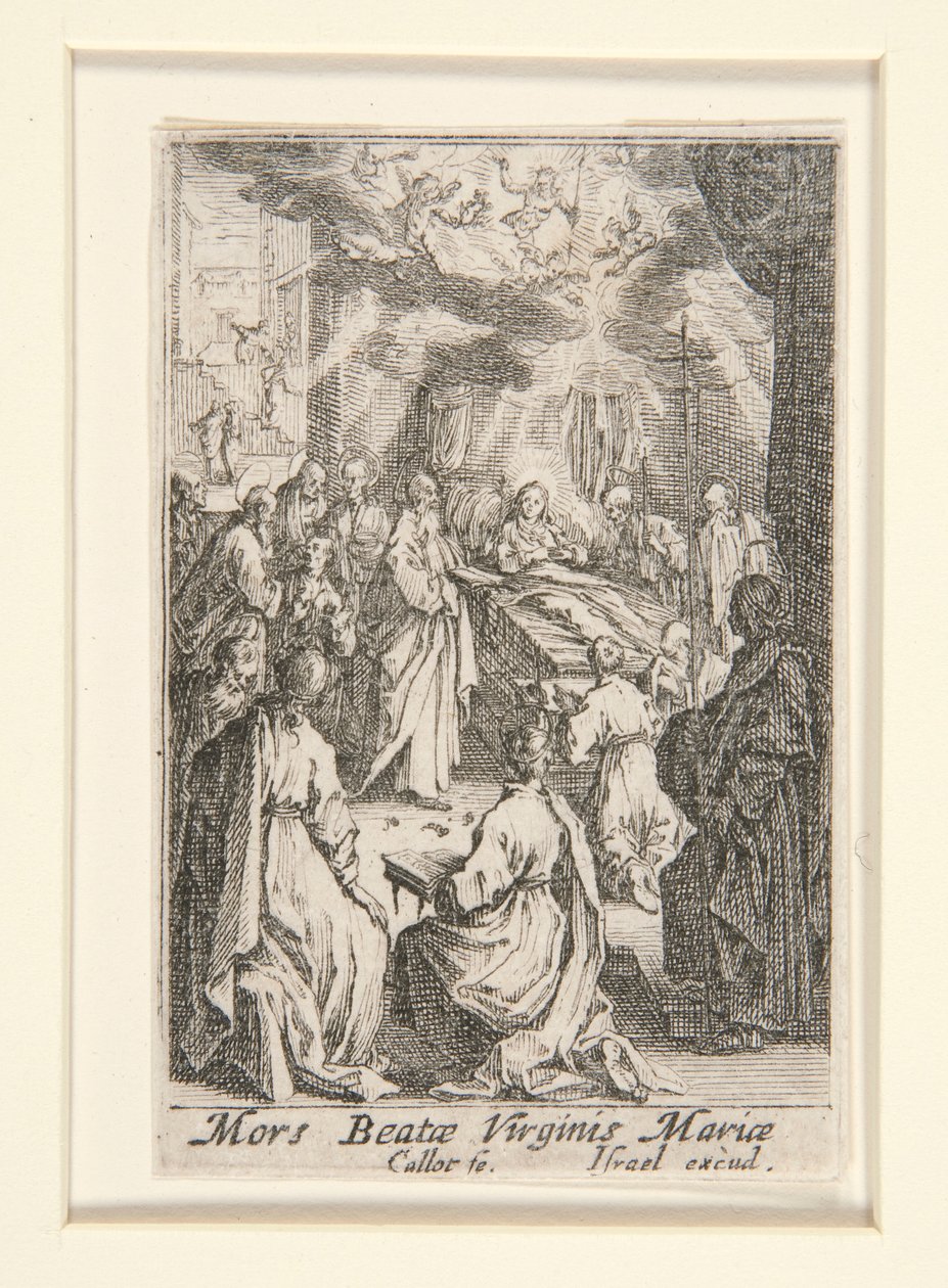 Mort de la Vierge, n° 11 de La Vie de la Vierge - Jacques Callot