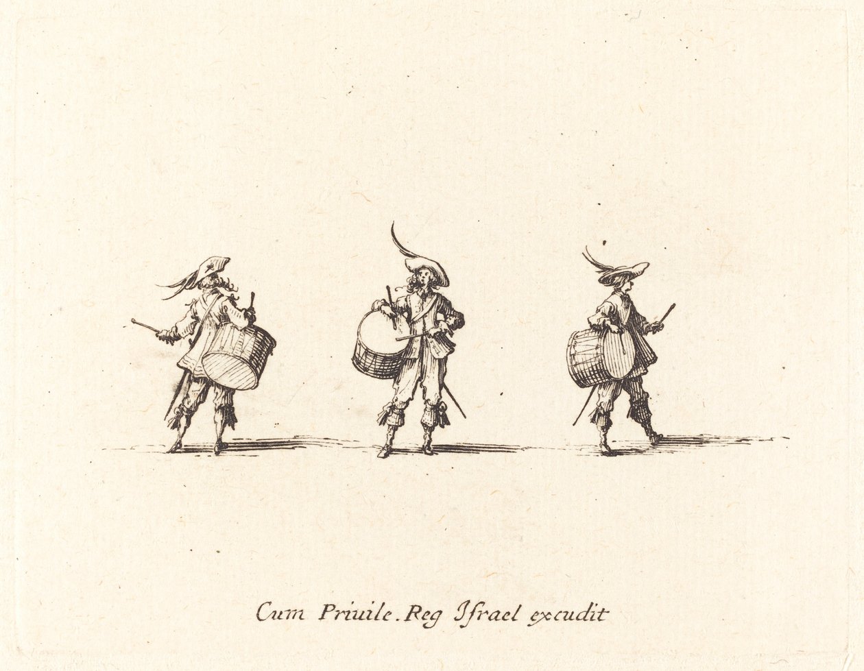 Exercice avec tambours - Jacques Callot