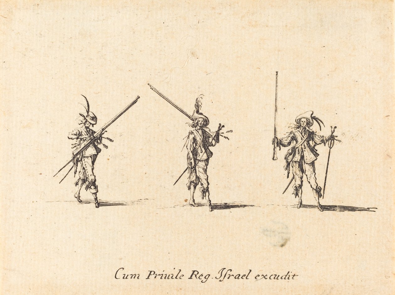 Exercice avec le mousquet - Jacques Callot