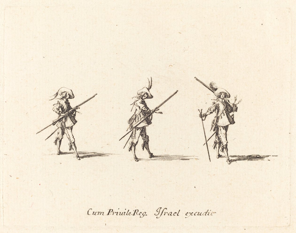 Exercice avec le mousquet - Jacques Callot