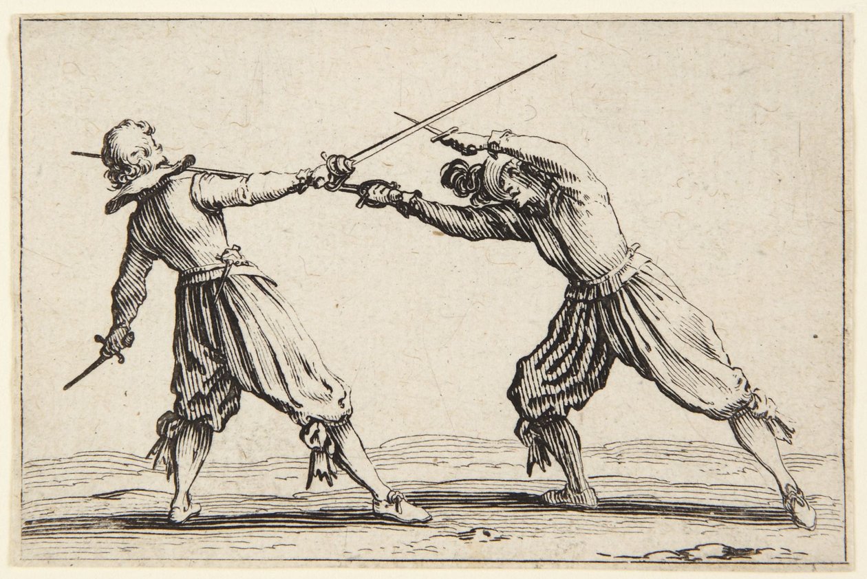 Duel avec épées et poignards - Jacques Callot