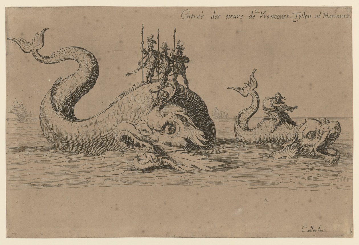 Arrivée de Monsieur de Vroncourt, Tyllon et Marimont - Jacques Callot