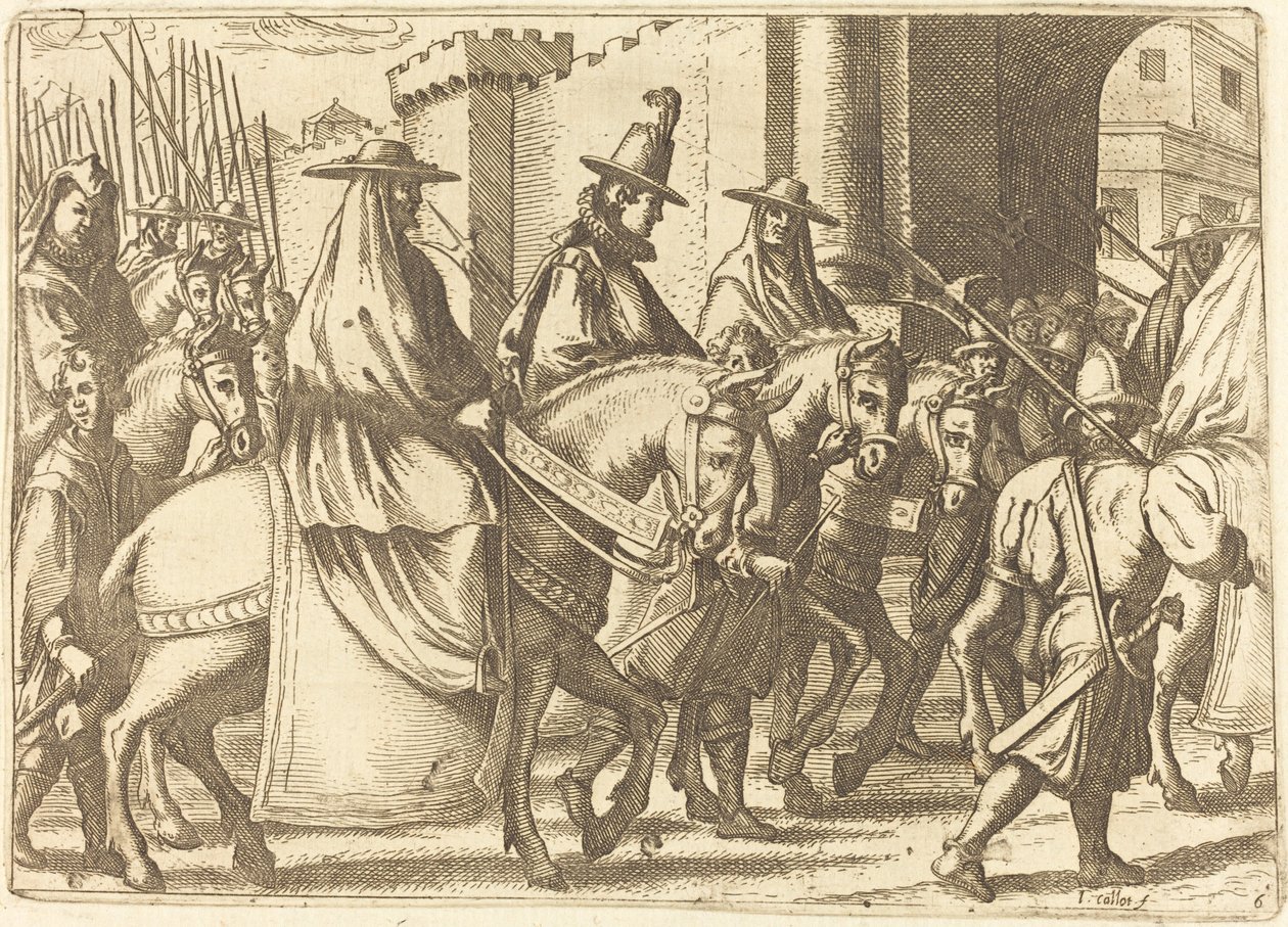 Entrée dans la ville de Ferrare - Jacques Callot