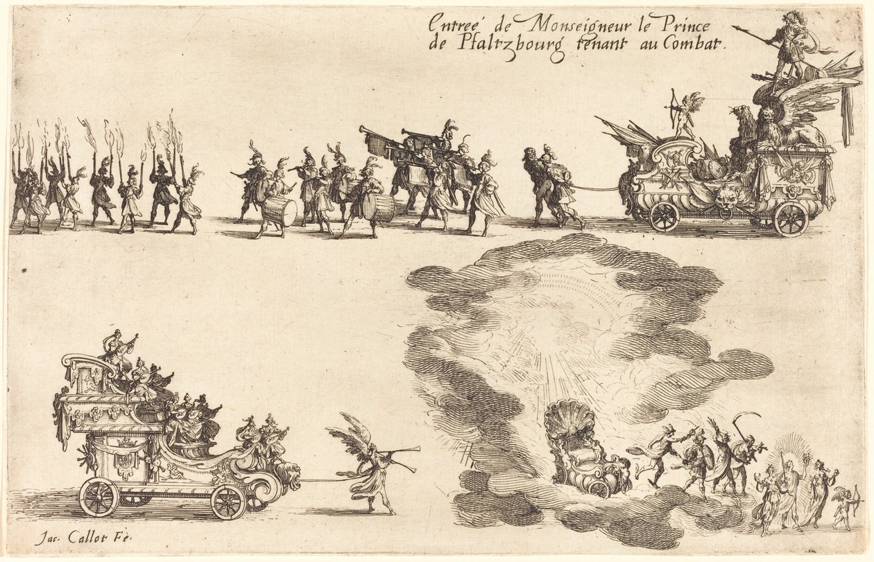 Entrée du prince de Pfaltzbourg - Jacques Callot