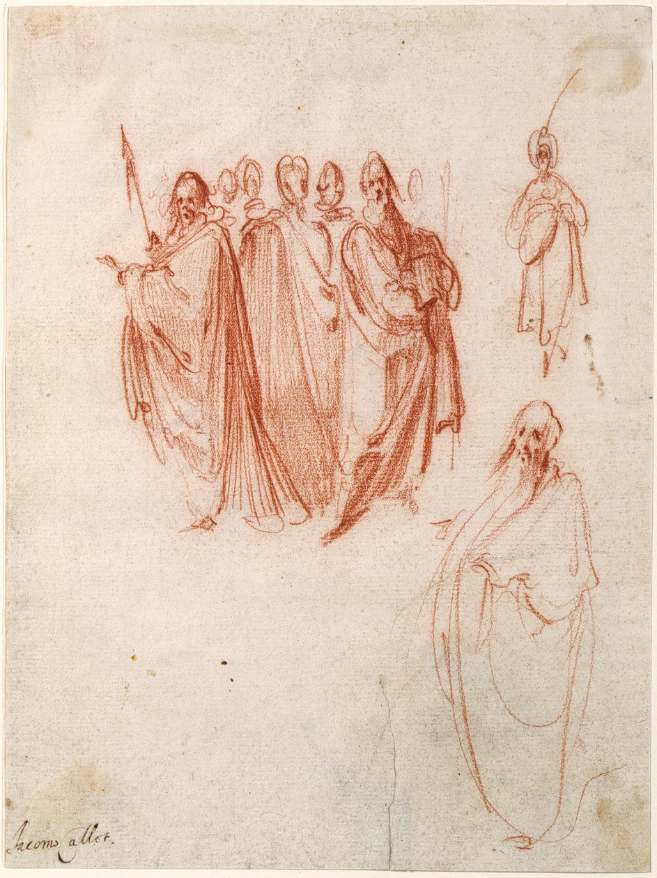 Études de personnages [recto] ; croquis de personnages [verso] - Jacques Callot