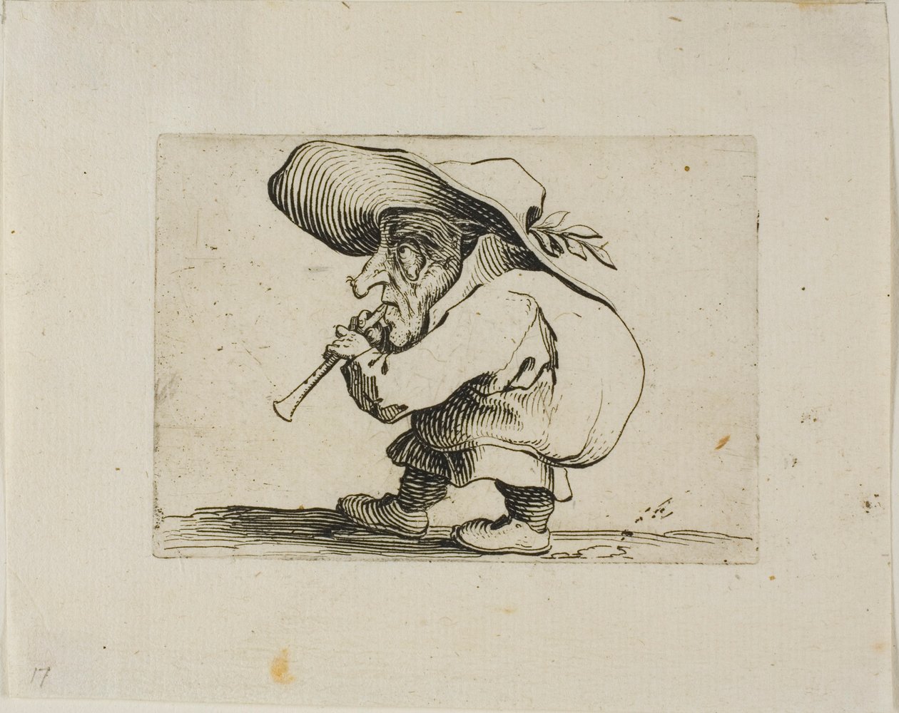 Joueur de flageolet, de Varie Figure Gobbi - Jacques Callot