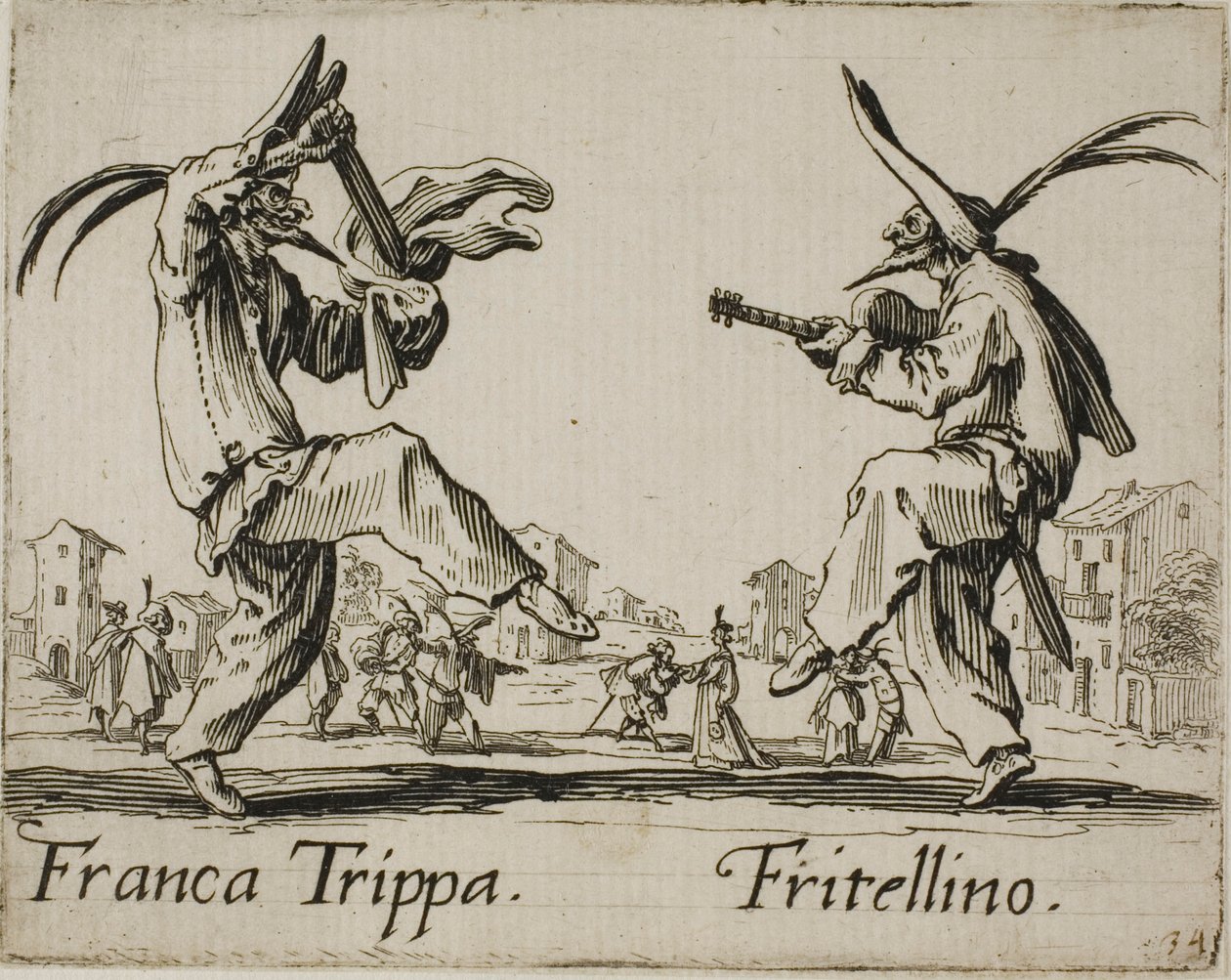 Franca Trippa - Fritellino, assiette 23 de Balli di Sfessania - Jacques Callot
