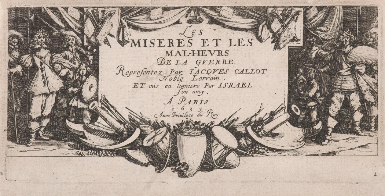 Frontispice pour Les Grandes misères de la guerre - Jacques Callot