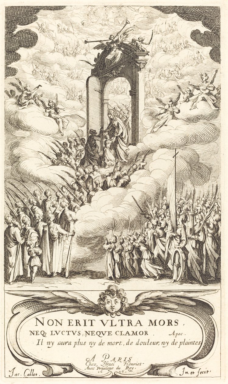 Frontispice pour "Le Calendrier des Saints" - Jacques Callot