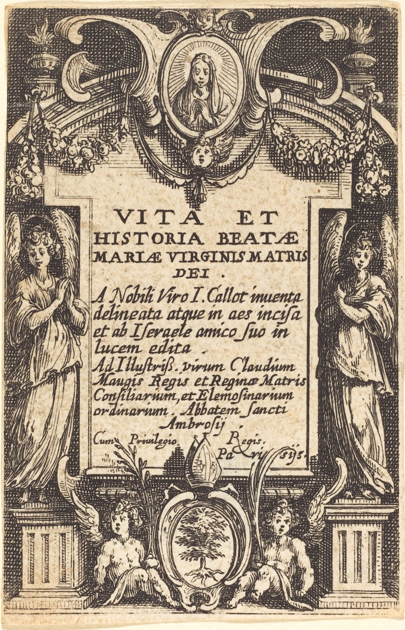 Frontispice pour "La vie de la Vierge" - Jacques Callot