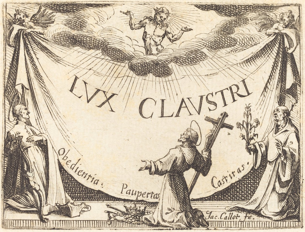 Frontispice pour "La lumière du cloître" - Jacques Callot