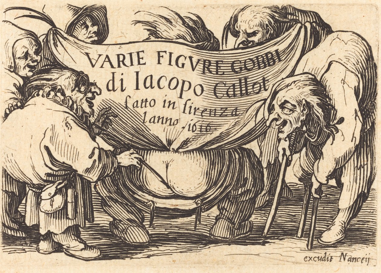 Frontispice pour "Varie Figure Gobbi" - Jacques Callot