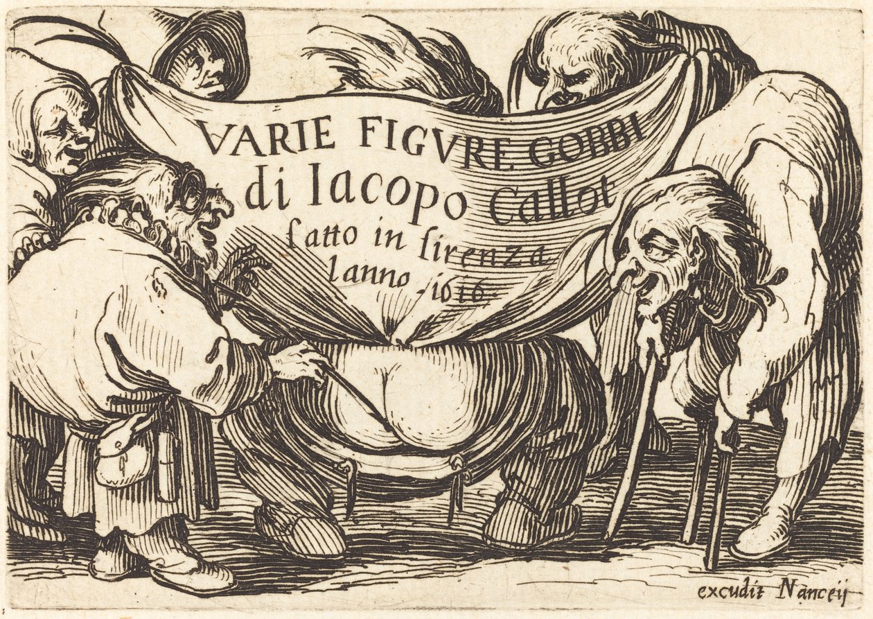 Frontispice pour "Varie Figure Gobbi" - Jacques Callot