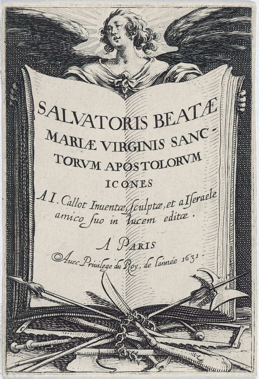 Frontispice de Les Grands Apôtres, 1631 - Jacques Callot