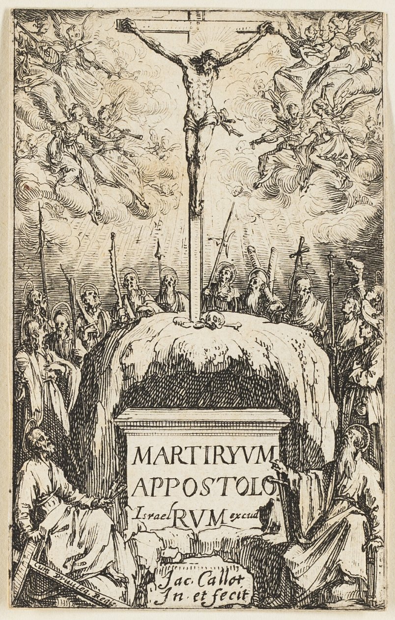 Frontispice, extrait des Martyres des Apôtres - Jacques Callot