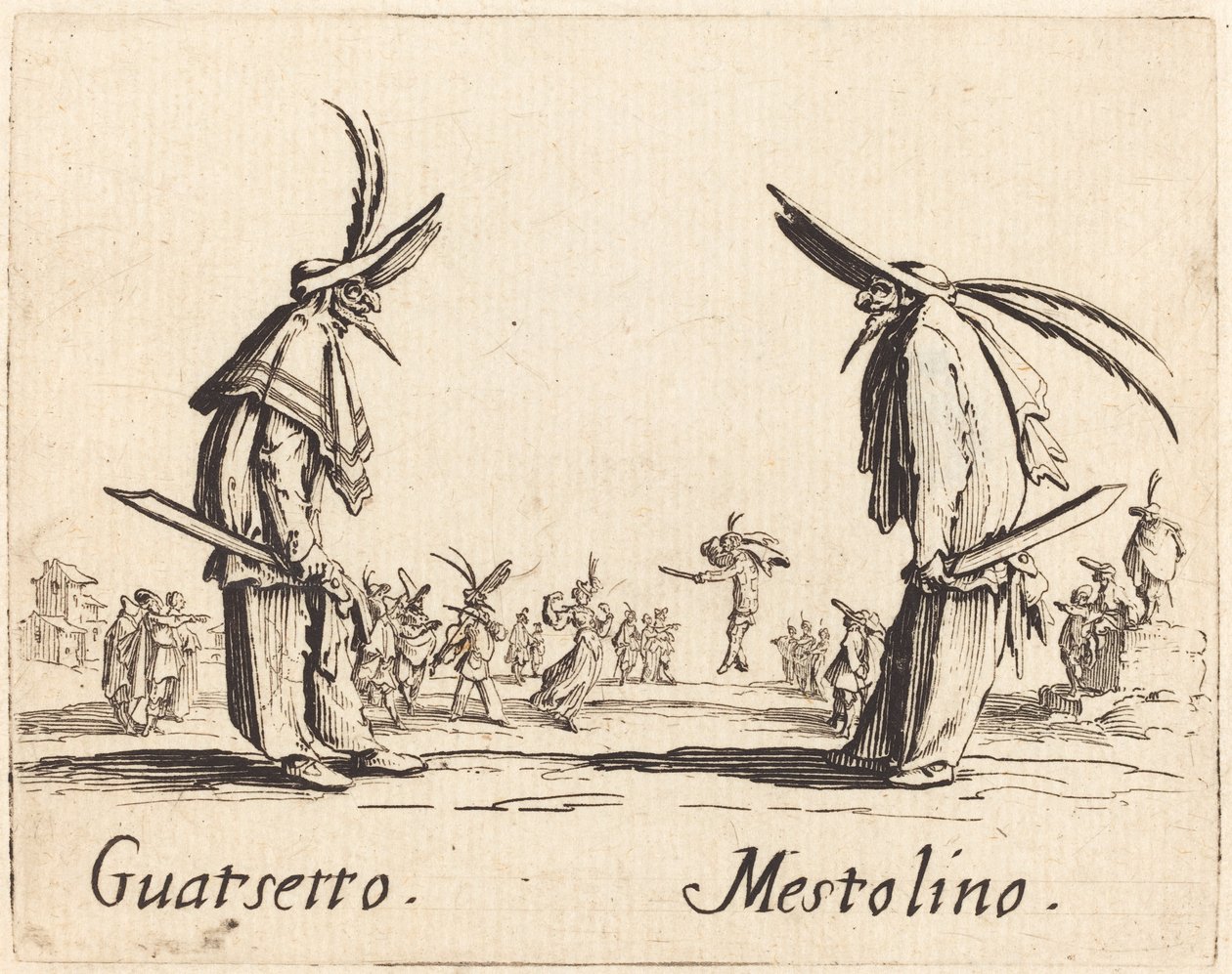 Guatsetto et Mestolino, vers 1622 - Jacques Callot