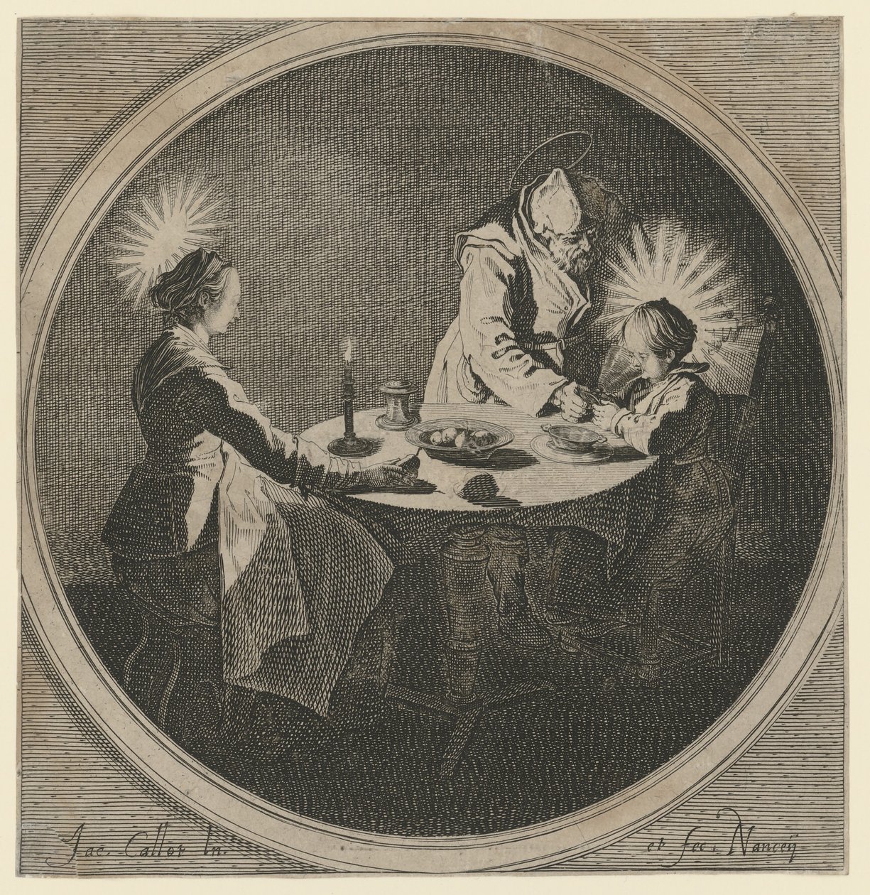Sainte Famille à table - Jacques Callot