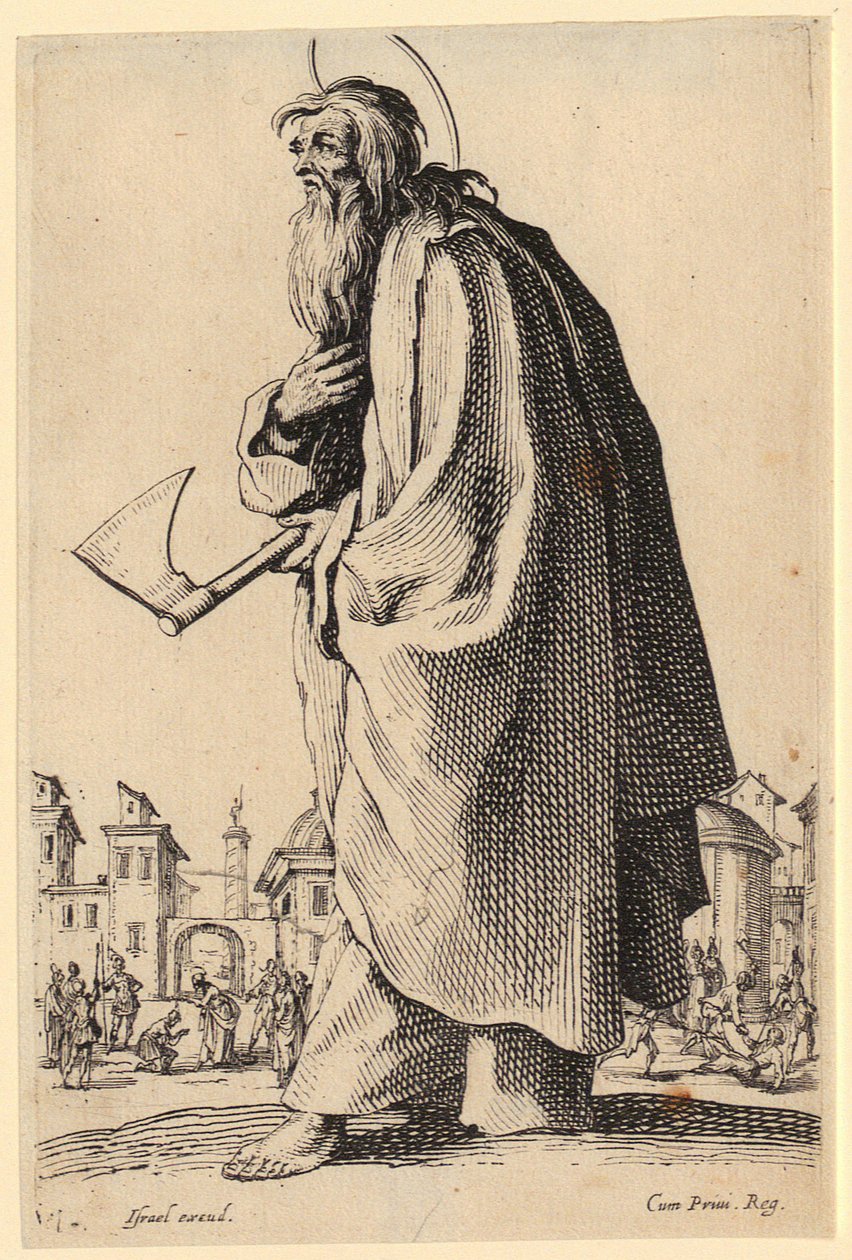 Saint Barthélemy, feuille 12 de la série « Jésus, les douze apôtres et Marie » - Jacques Callot