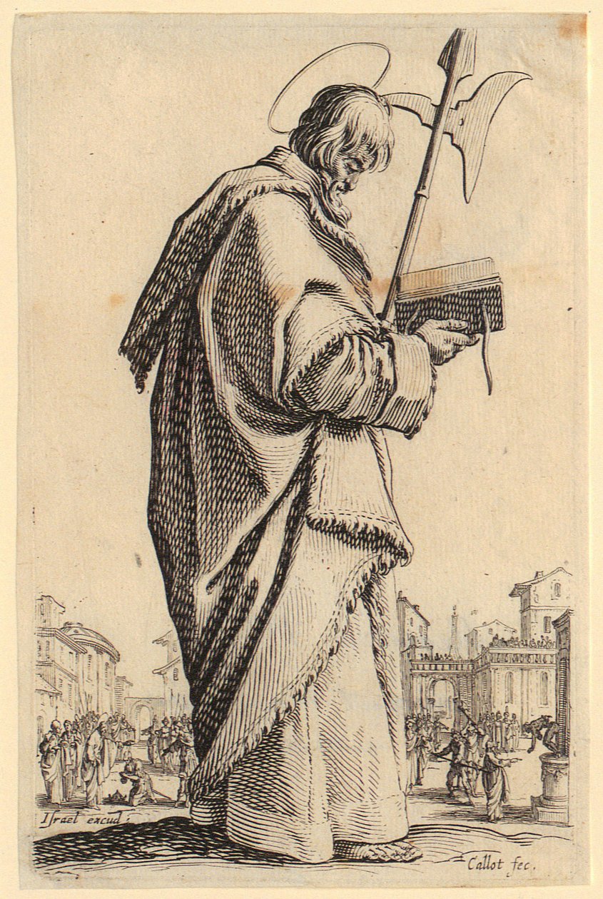 Saint Philippe, planche 11 de la série « Jésus, les douze apôtres et Marie » - Jacques Callot
