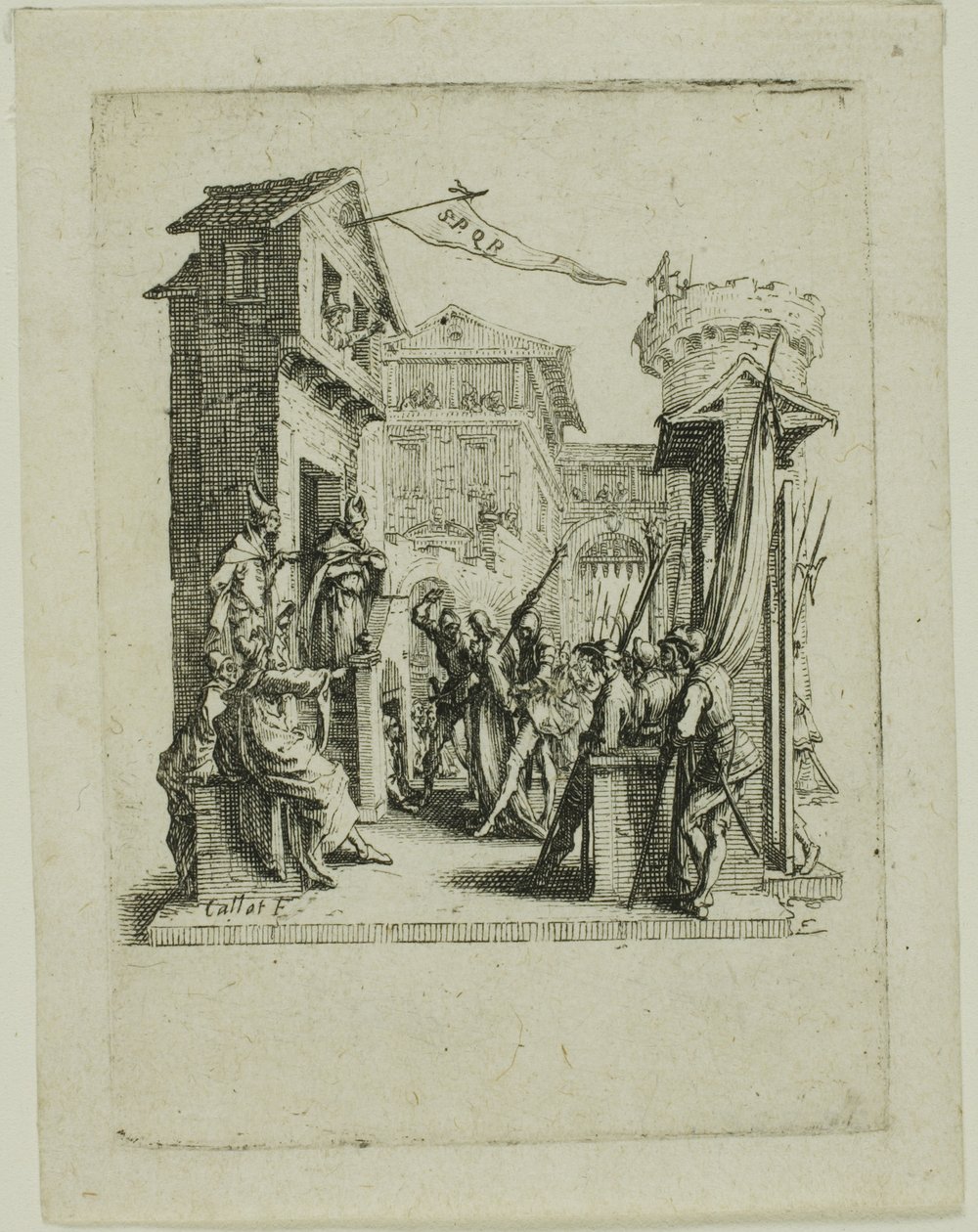 Jésus devant Caïphe, de La Petite Passion - Jacques Callot