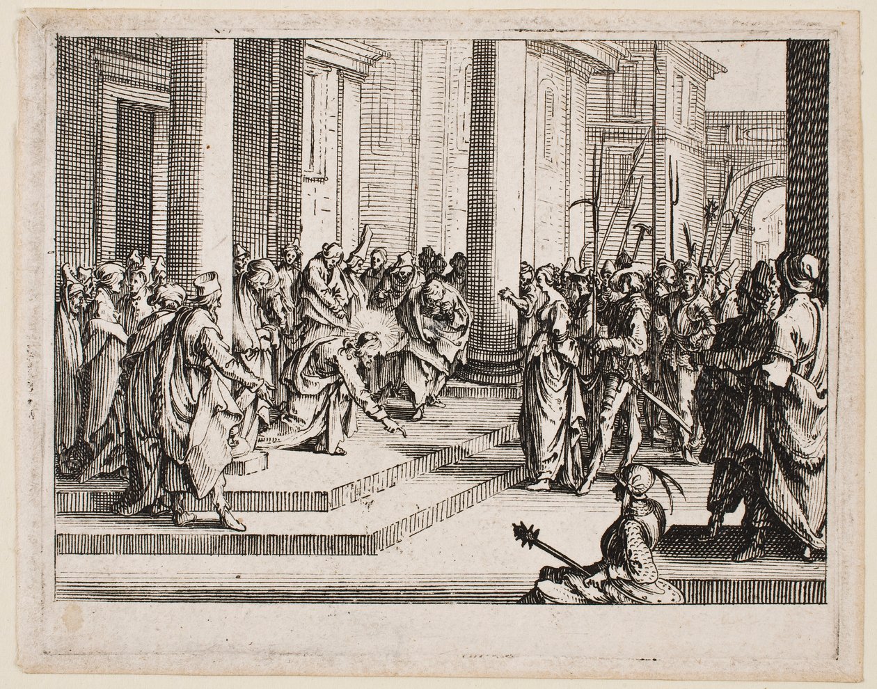 Jésus et la femme adultère, de la série « Le Nouveau Testament » - Jacques Callot