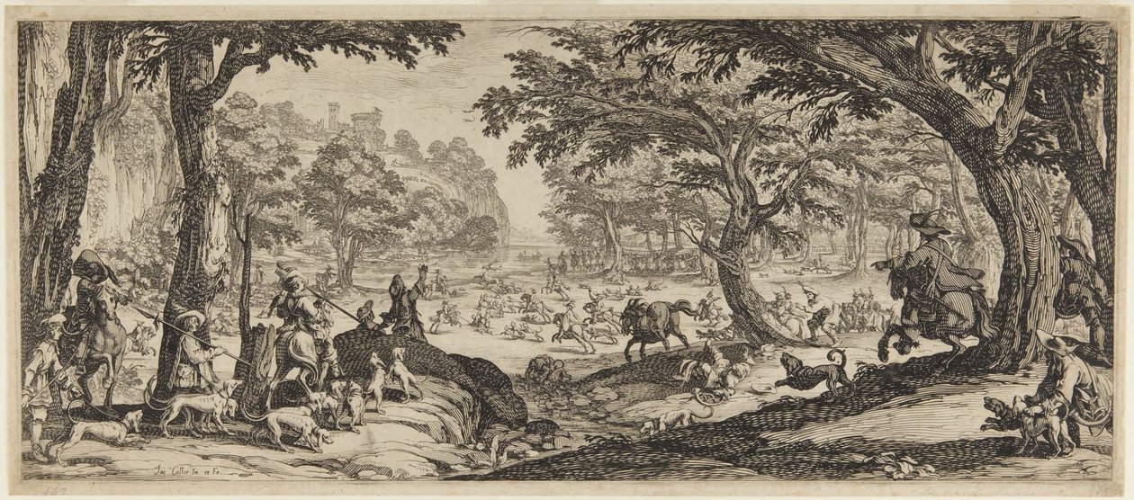 La Grande Chasse (La chasse au cerf) - Jacques Callot