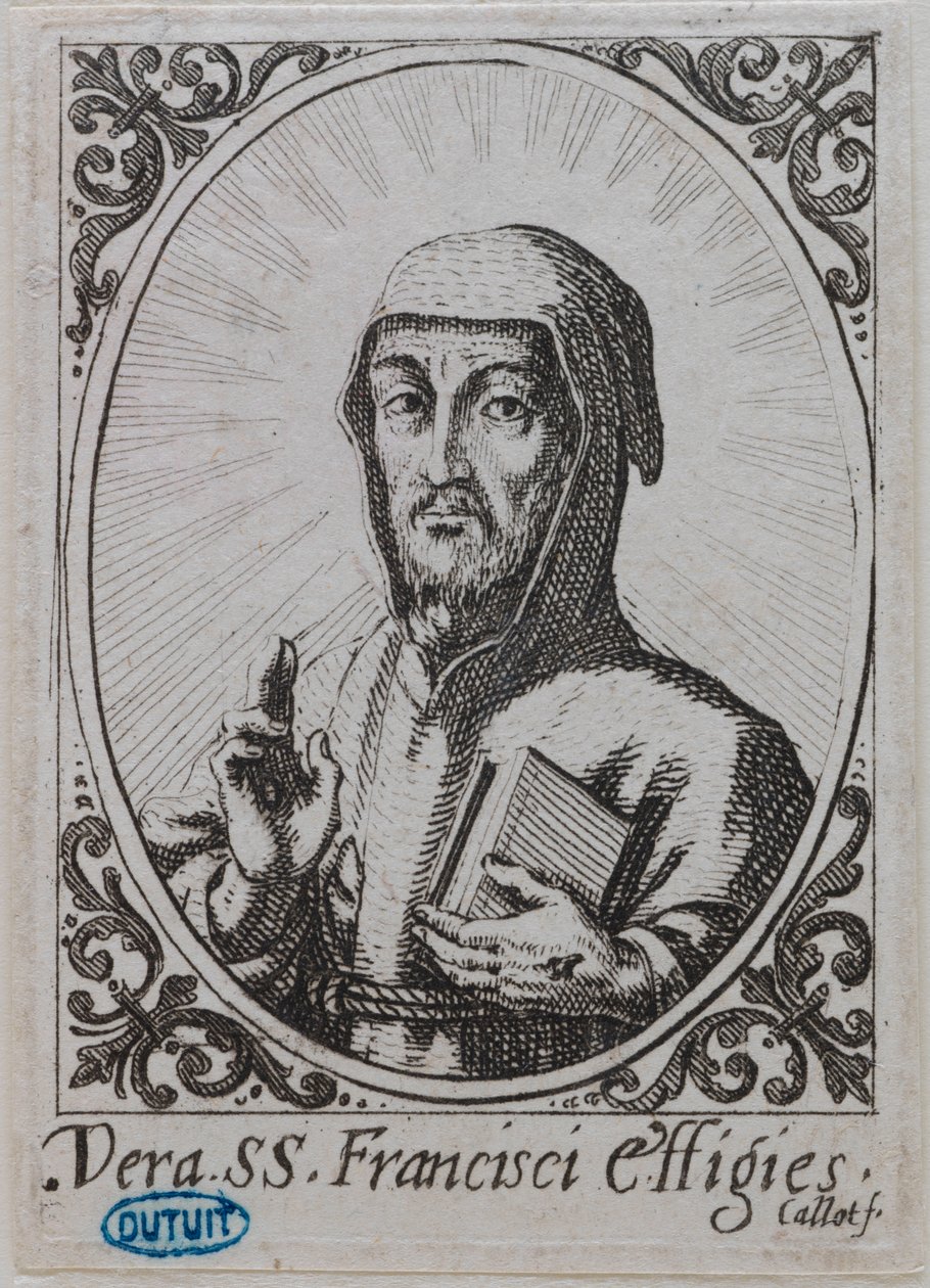 Das wahre Abbild des Heiligen Franziskus (Lieure 370, Meaume 142) - Jacques Callot